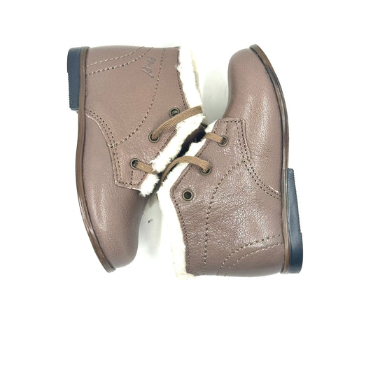 Emel Shiny Taupe with Fur Collar Baby Walker