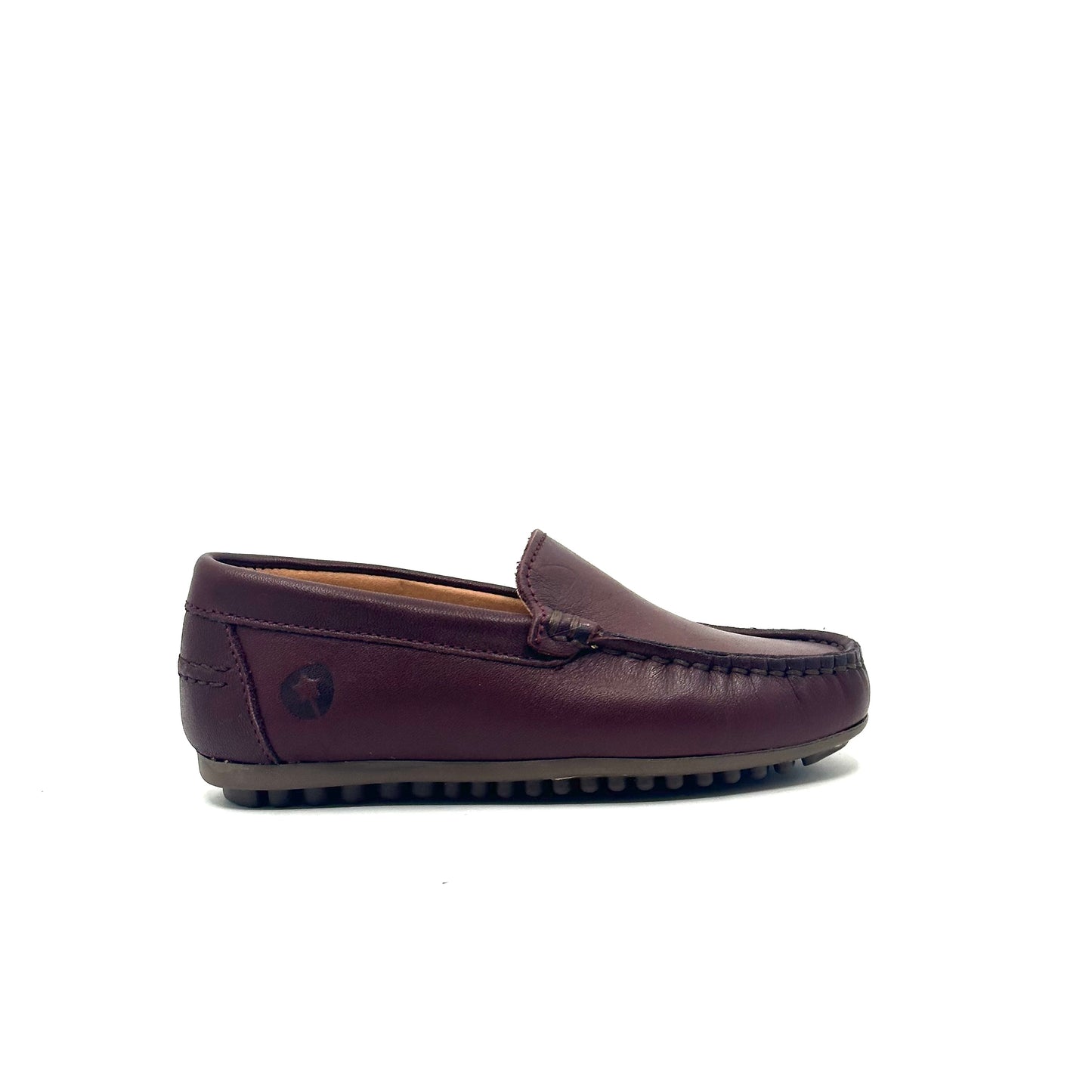 LMDI Burgundy Heart Embroidered Loafer