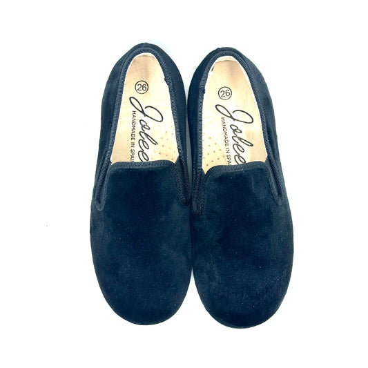 Jolee Black Velvet Slip-On Loafer