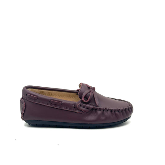 Perroquet Burgundy Leather with Bow Loafer