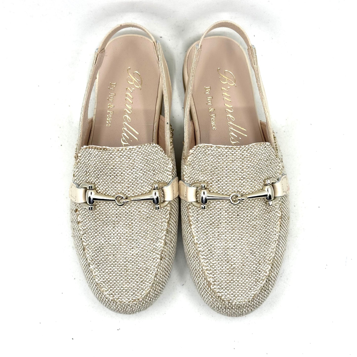 Brunellis Linen Beige Slingback