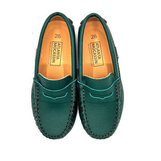 Atlanta Mocassin Green Penny Loafer