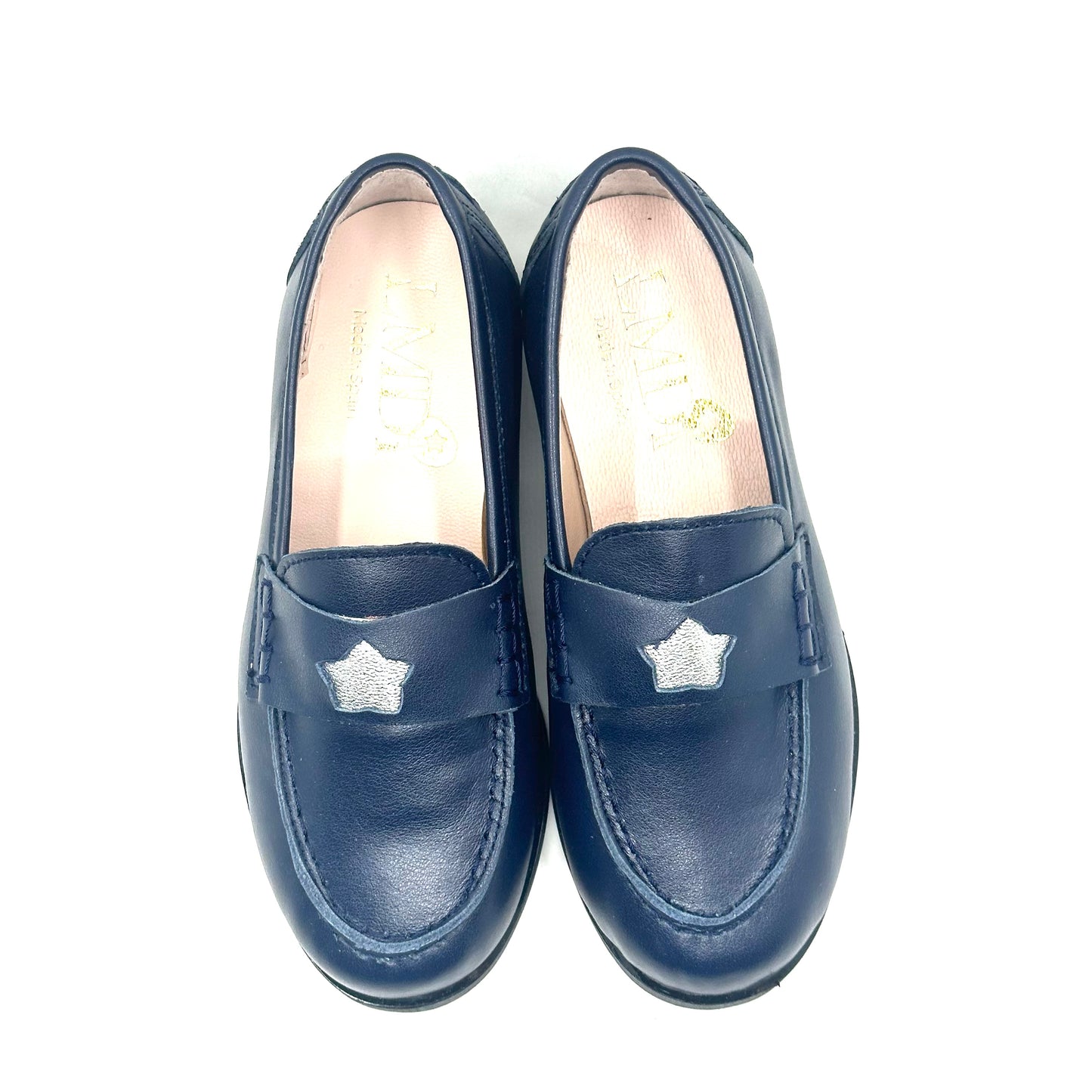 LMDI Navy Silver Star Chunky Loafer