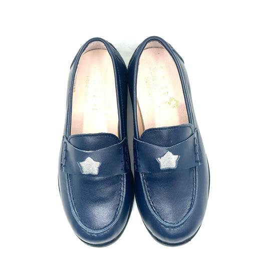 LMDI Navy Silver Star Chunky Loafer