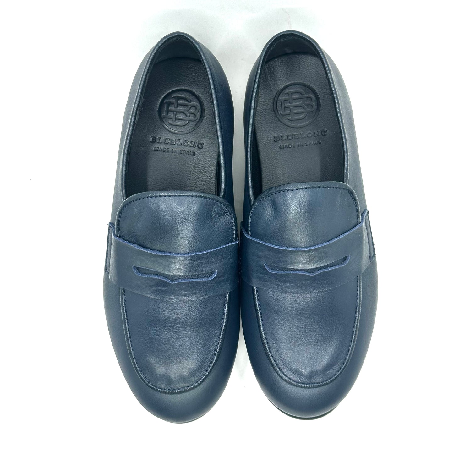 Blublonc Navy Penny Slip-On Loafer