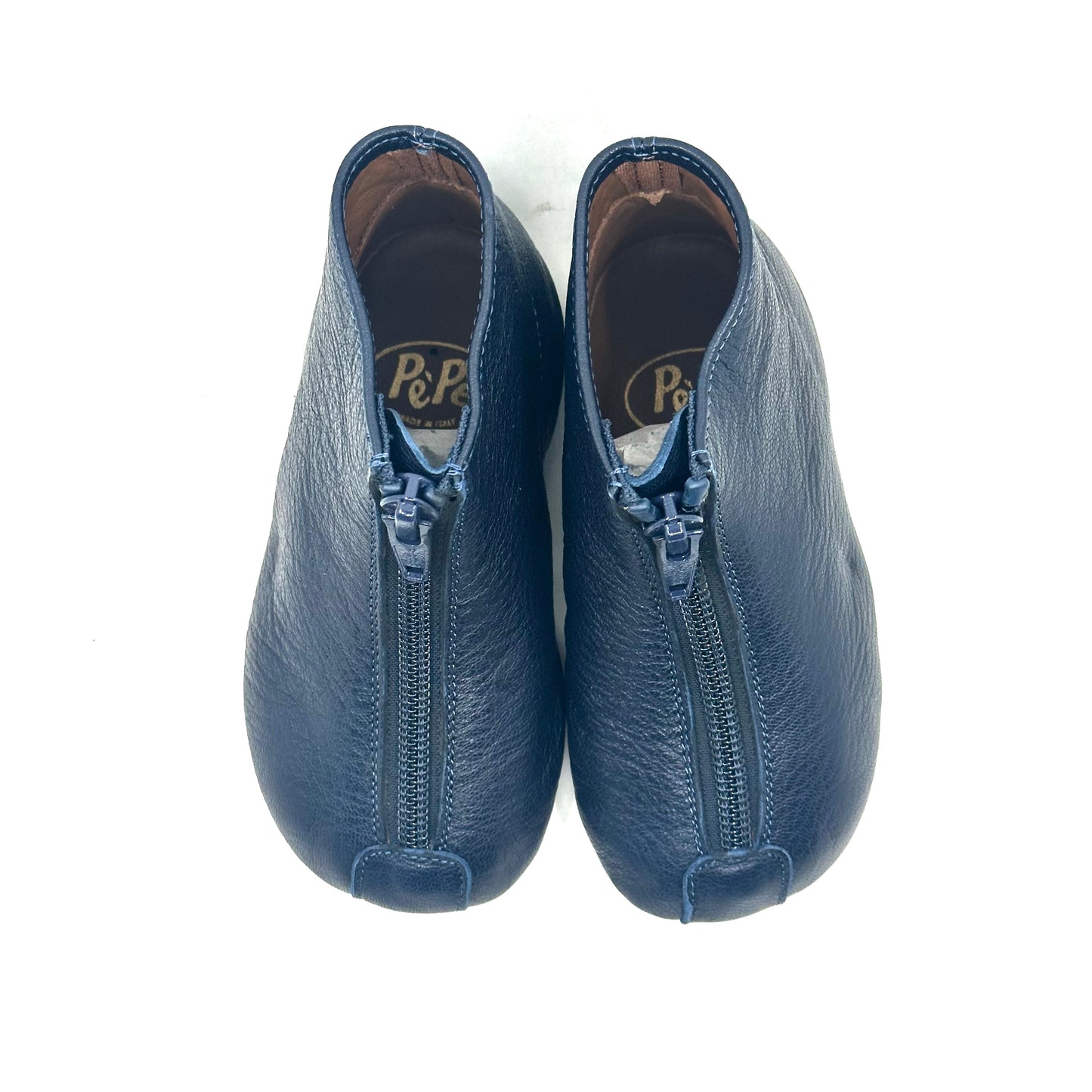 Pepe Navy Leather Bootie