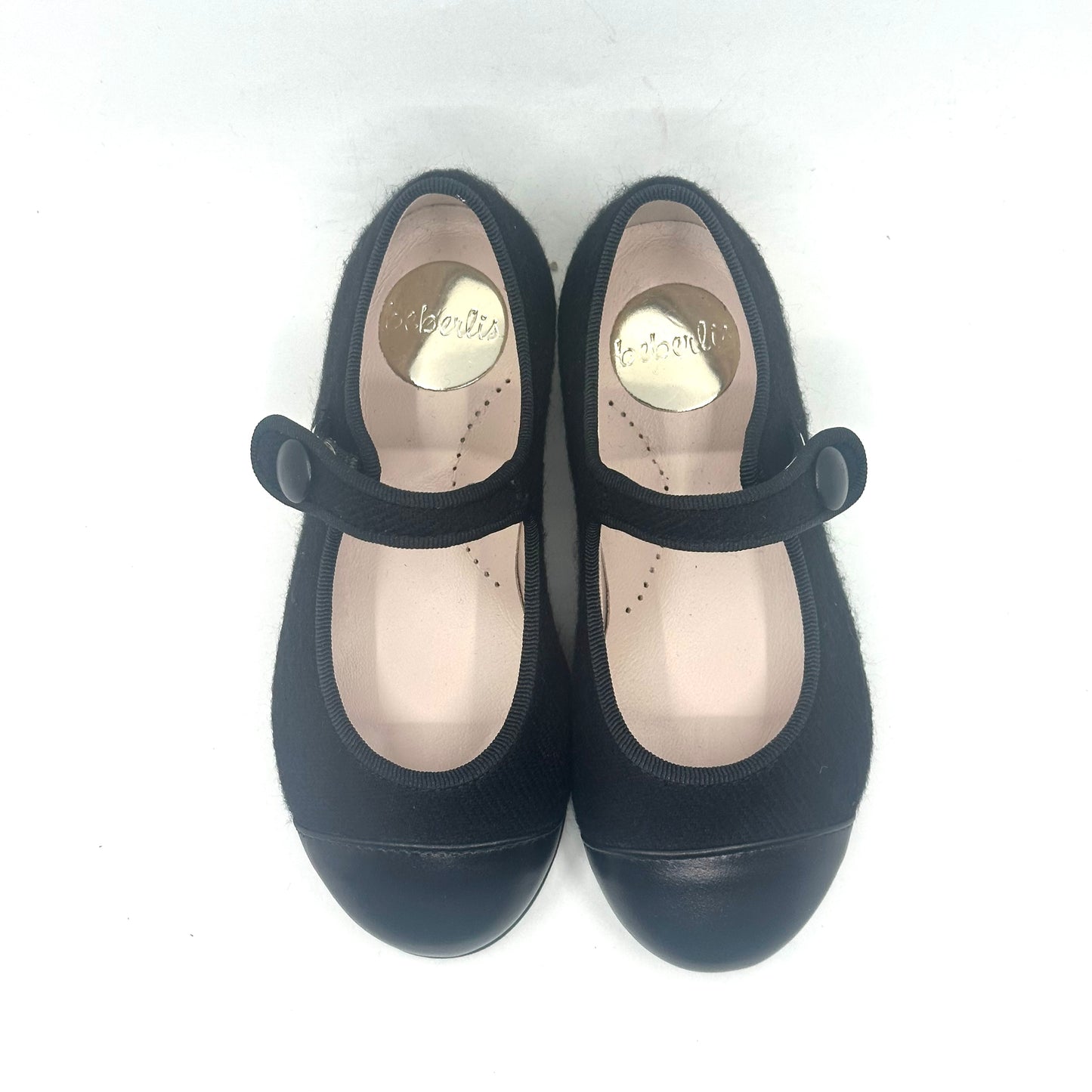 Beberlis Black Cap Toe Mary Jane