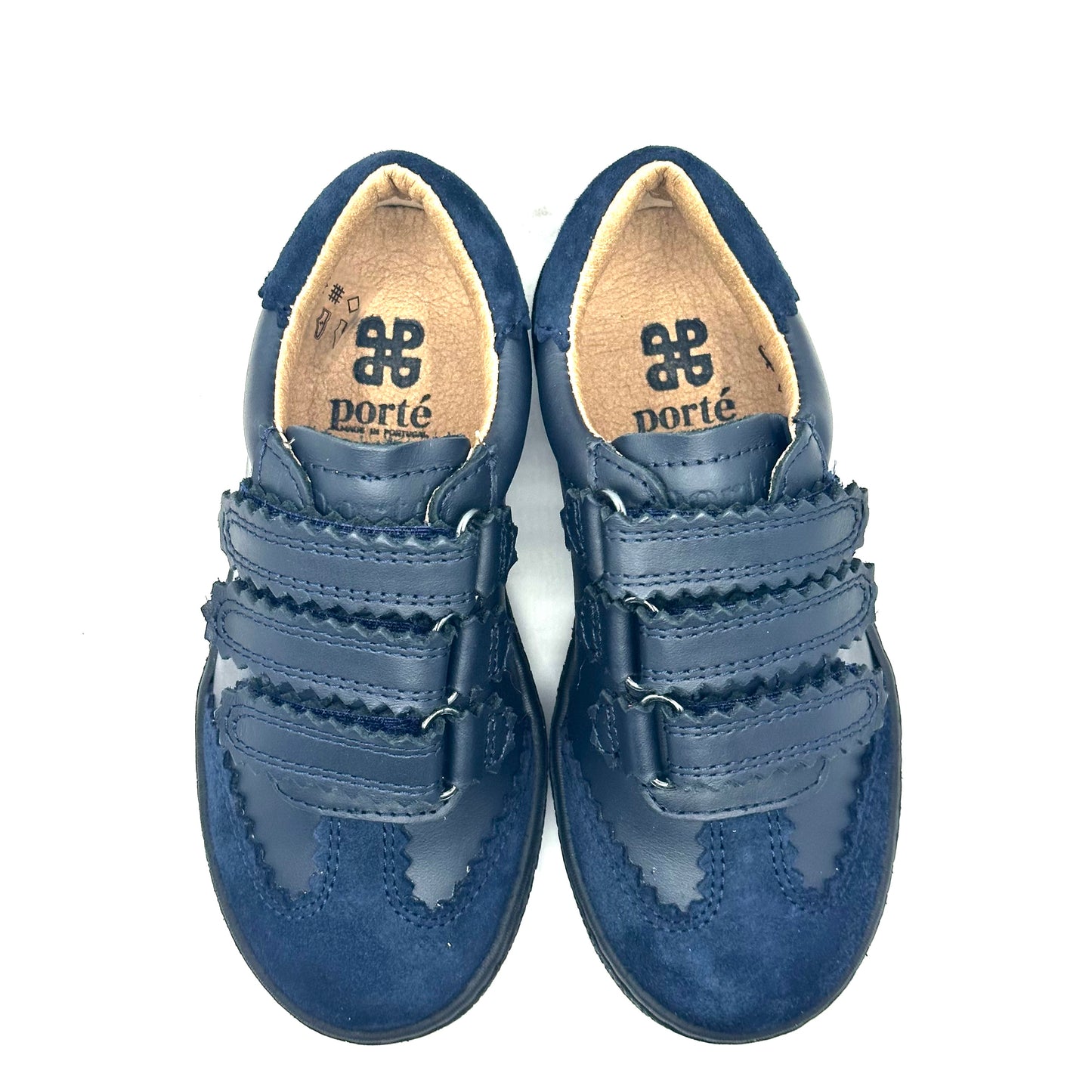 Porte Navy Triple Velcro Sneaker