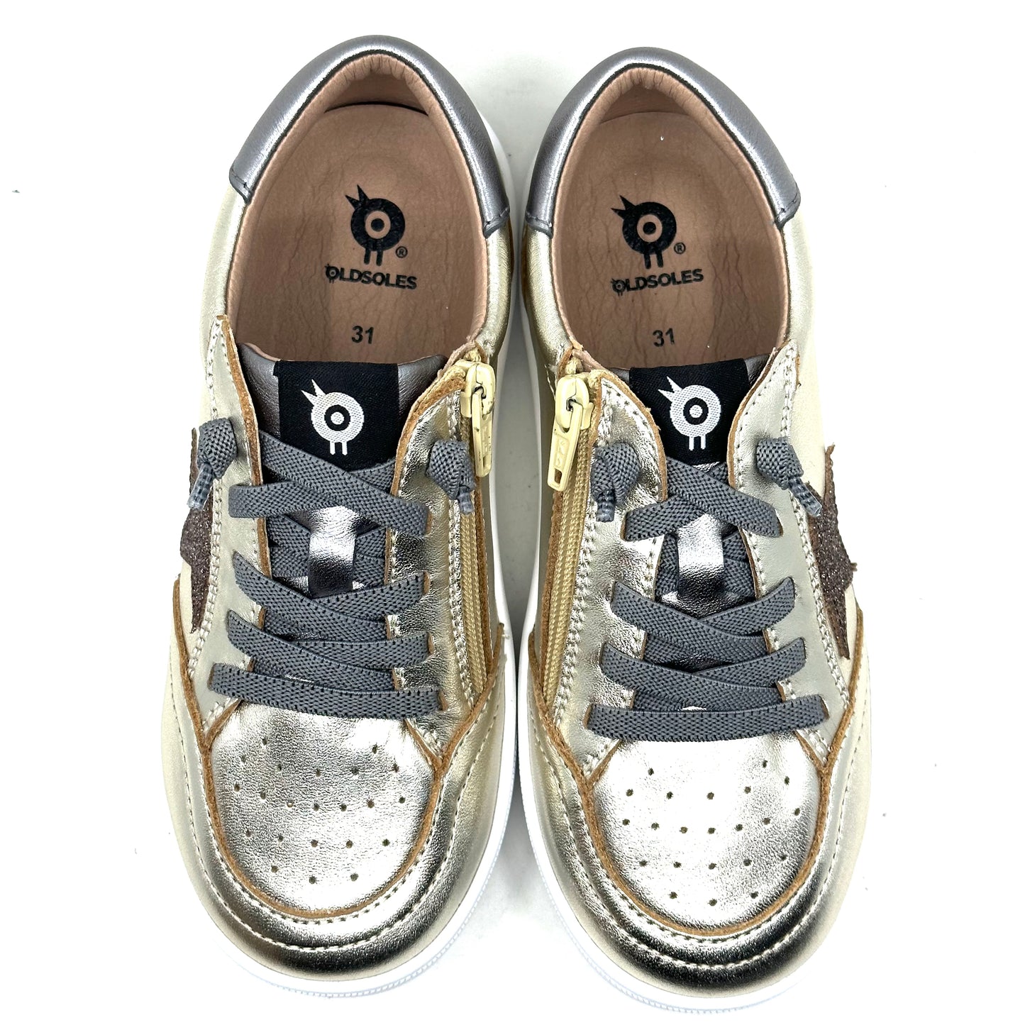Old Soles Rich Silver Star Sneaker