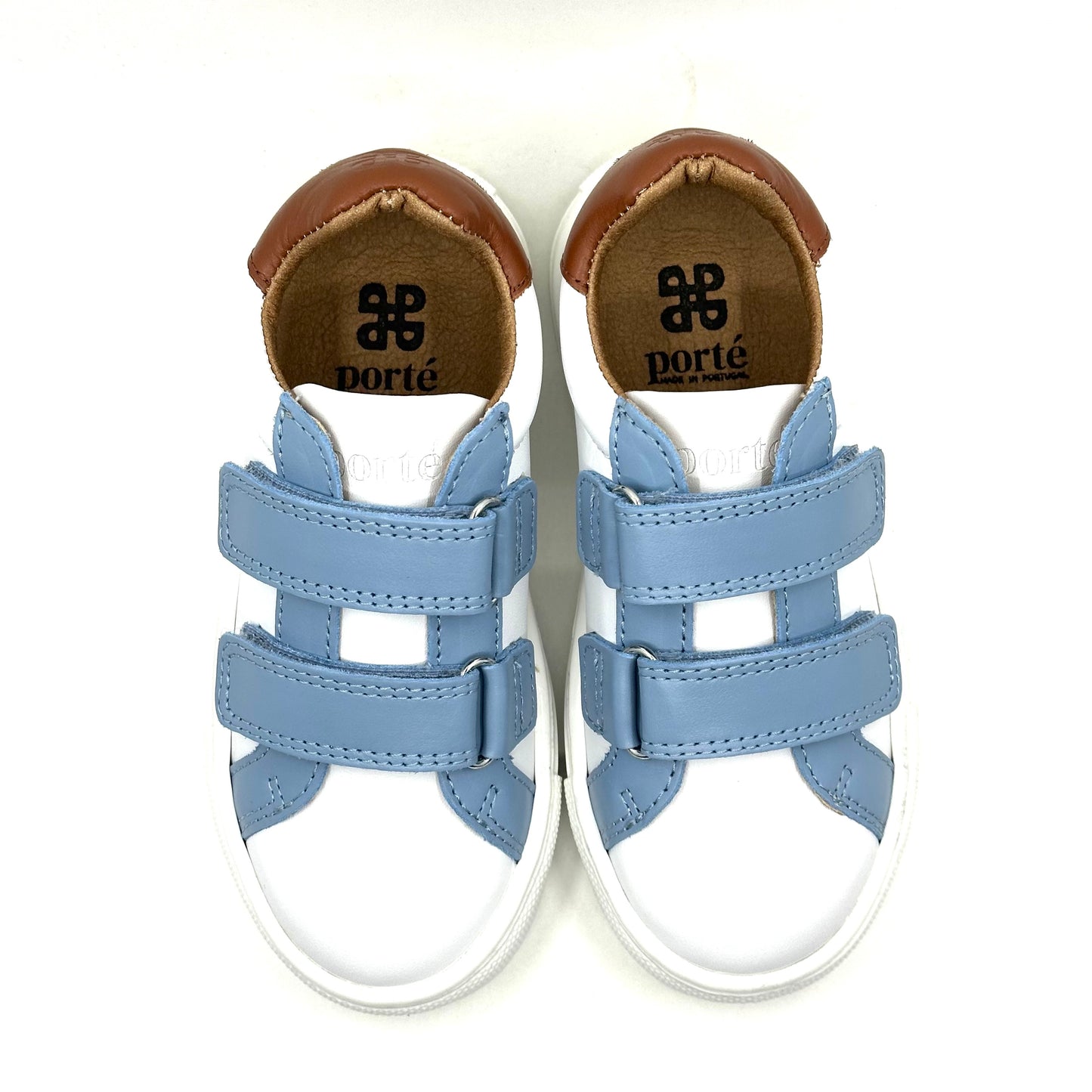 Porte Light Blue Double Velcro Sneaker