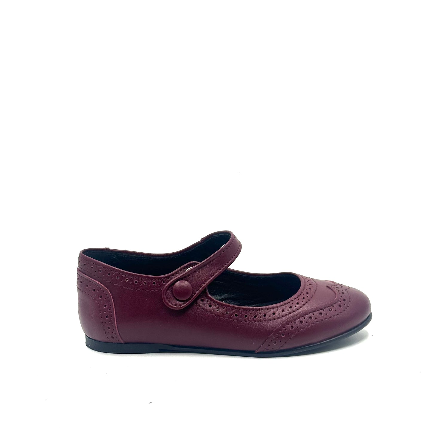 LMDI Burgundy Wingtip Mary Jane