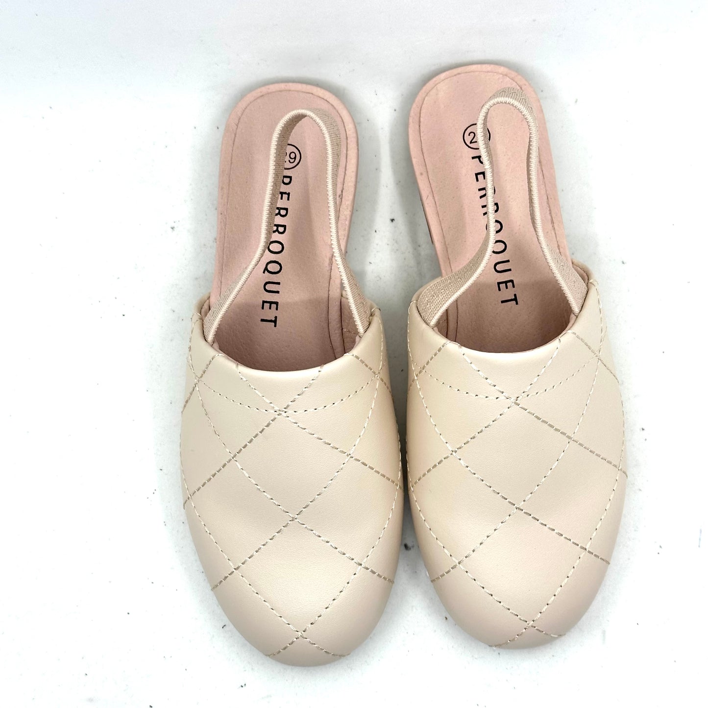 Perroquet Light Pink Quilted Slingback