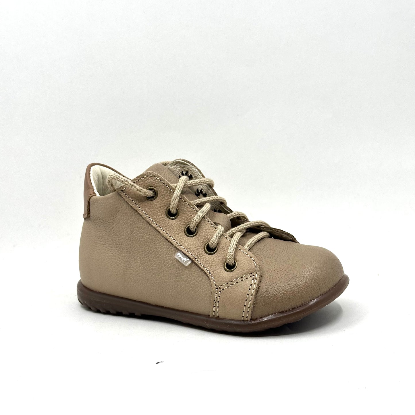 Emel Pebbled Taupe First Walker