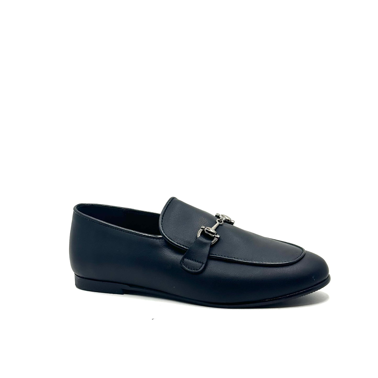 Blublonc Black Smooth Leather Chaim Dress Shoe