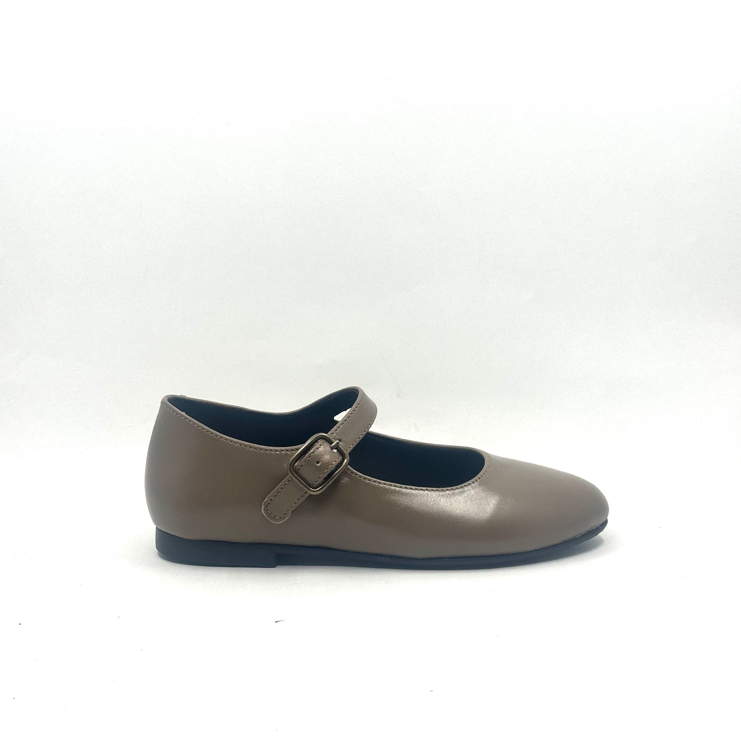 Blublonc Dusty Taupe Leather Mary Jane