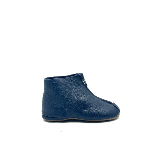 Pepe Navy Leather Bootie