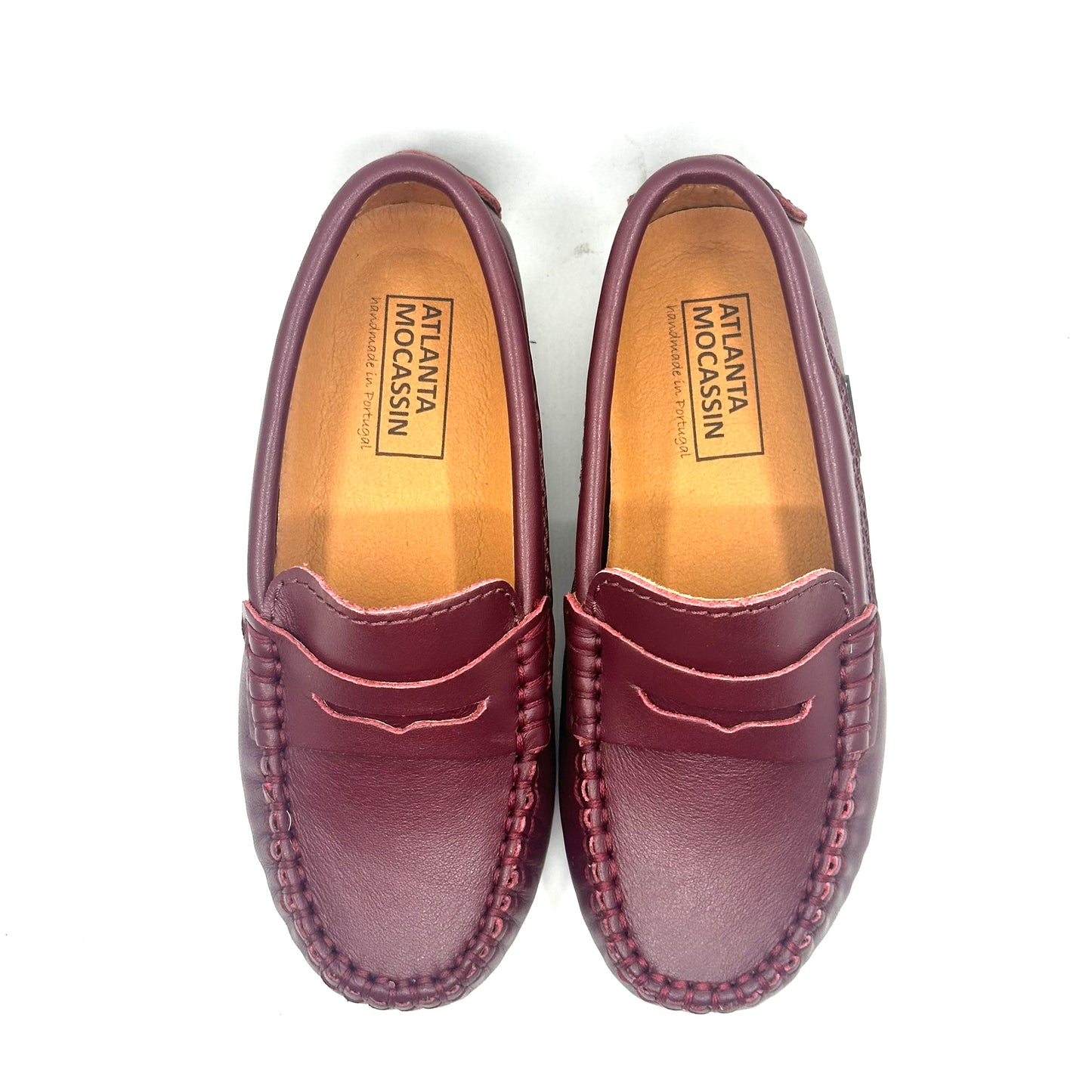 Atlanta Mocassin Smooth Burgundy Penny Loafer
