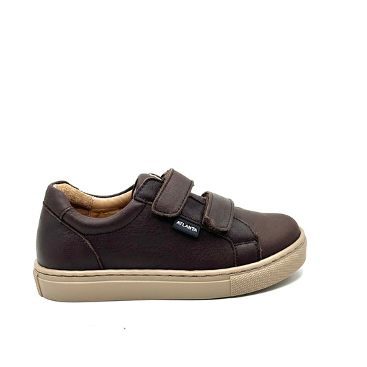 Atlanta Mocassin Brown Velcro Sneaker