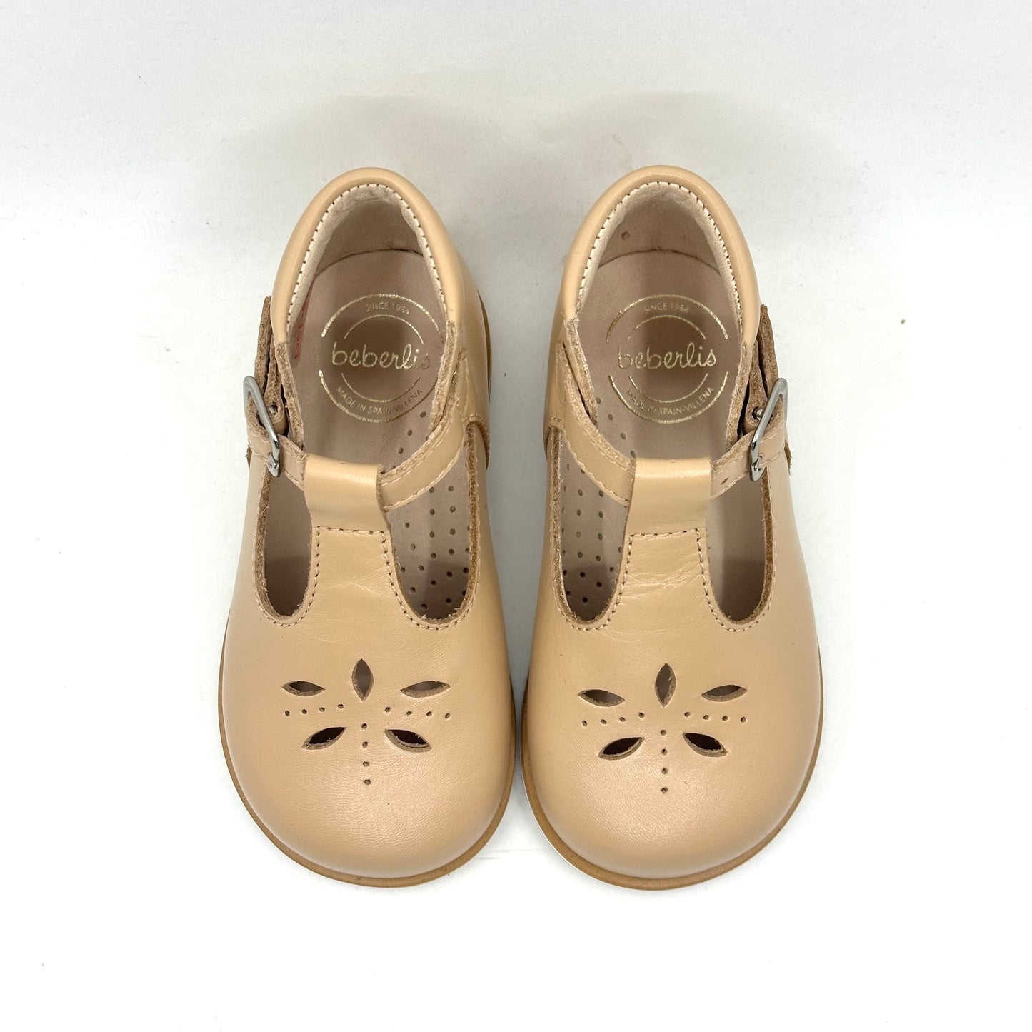 Beberlis Beige T-Strap First Walker