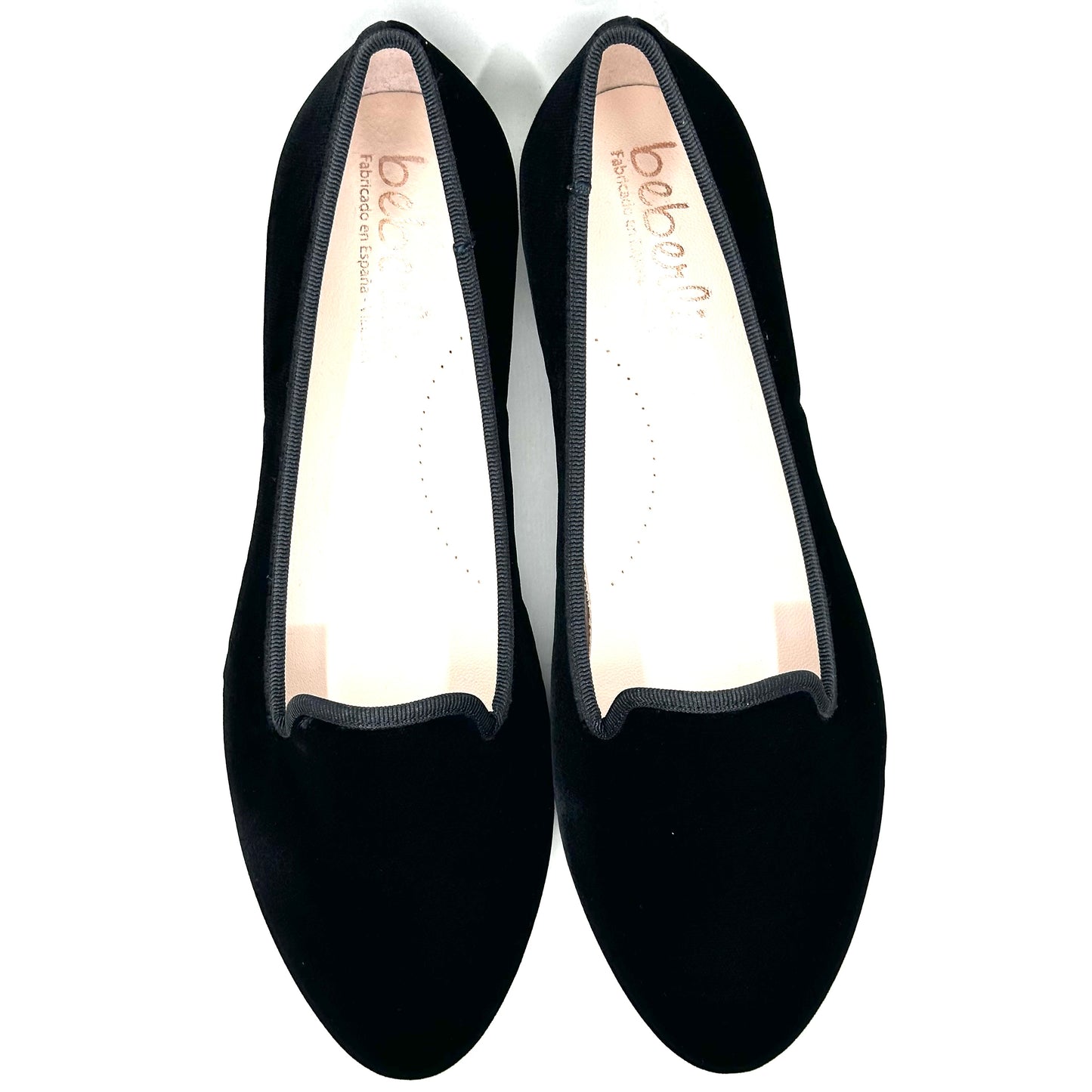Beberlis Black Velvet Flat