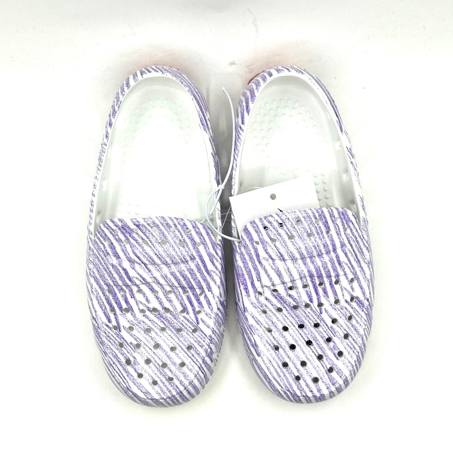 Floafers Prodigy Crayola Purple Scribble White Water Shoes