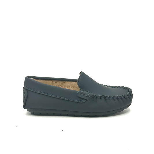 Perroquet Navy Silky Leather Loafer