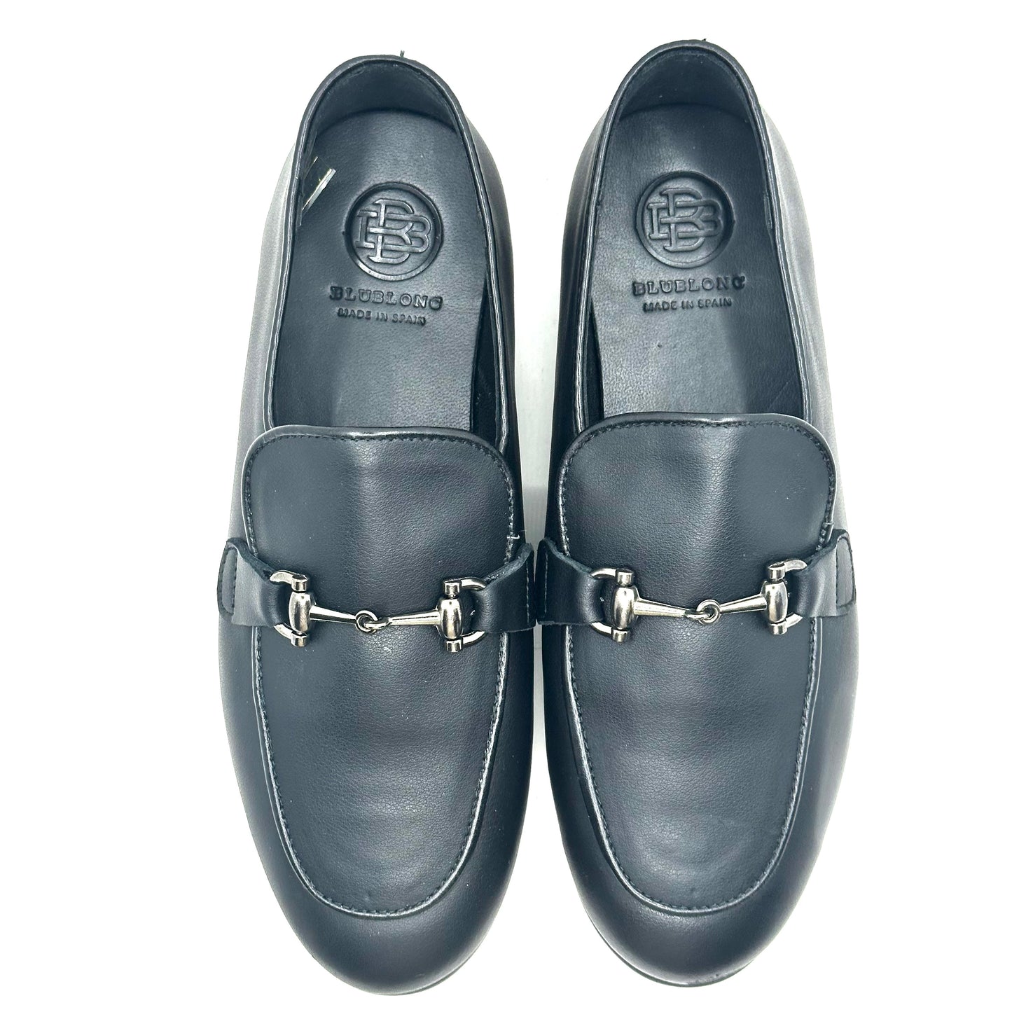 Blublonc Black Smooth Leather Chaim Dress Shoe