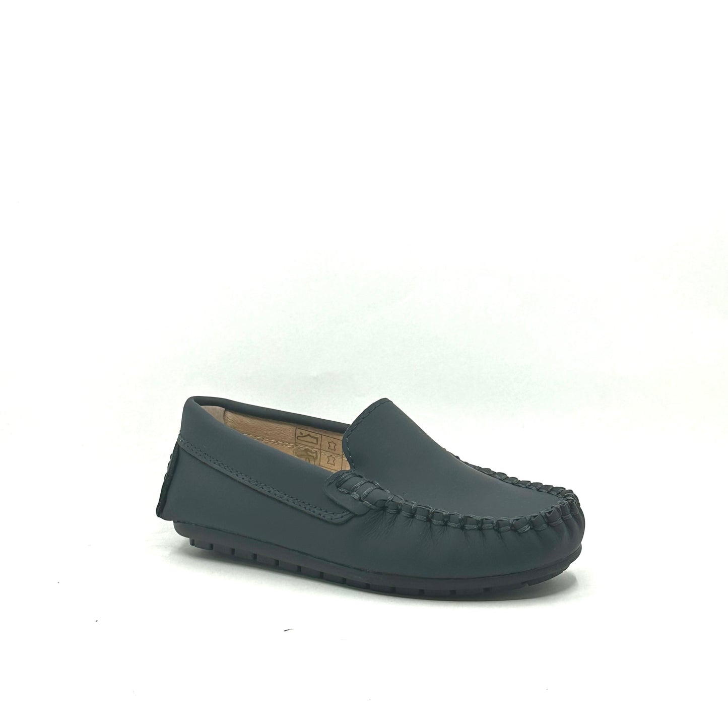 Perroquet Navy Silky Leather Loafer