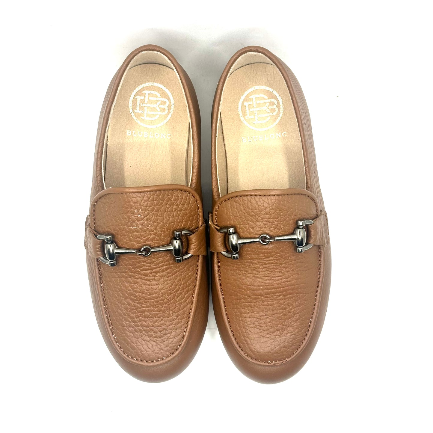 Blublonc Camel Buckle Slip-On Loafer