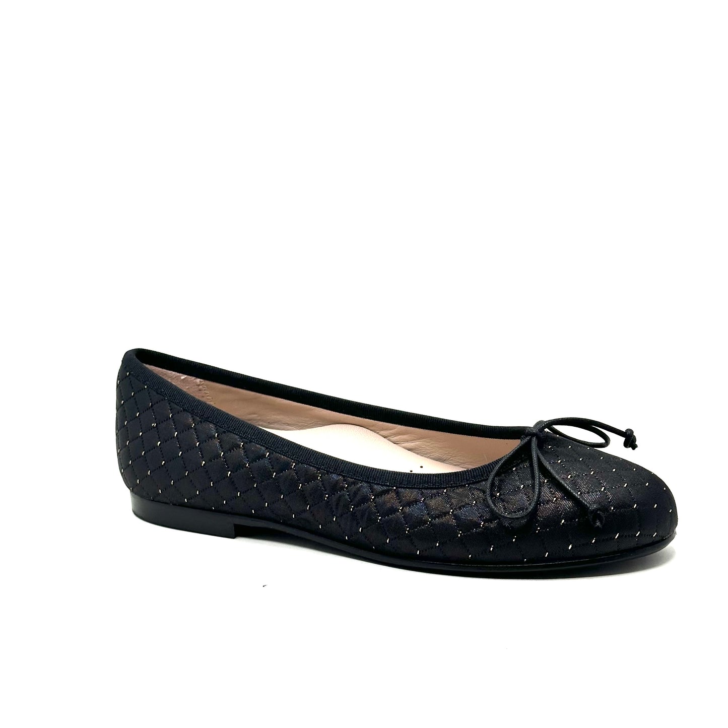 Beberlis Black Textured Blanket Ballet Flat