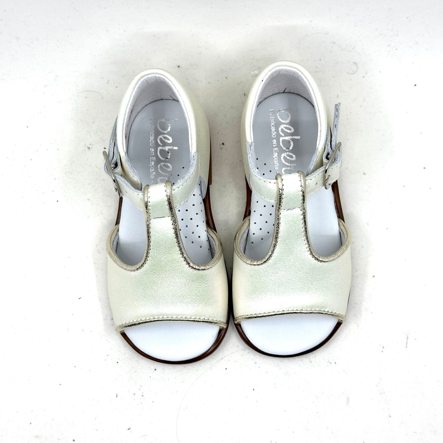 Beberlis Silver Metallic Open Toe Sandal