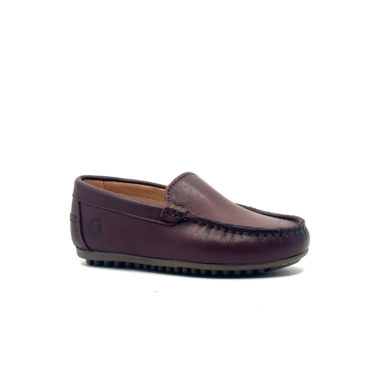 LMDI Burgundy Heart Embroidered Loafer