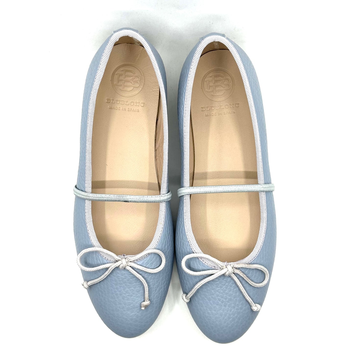 Blublonc Blue Elastic Ballet Flat