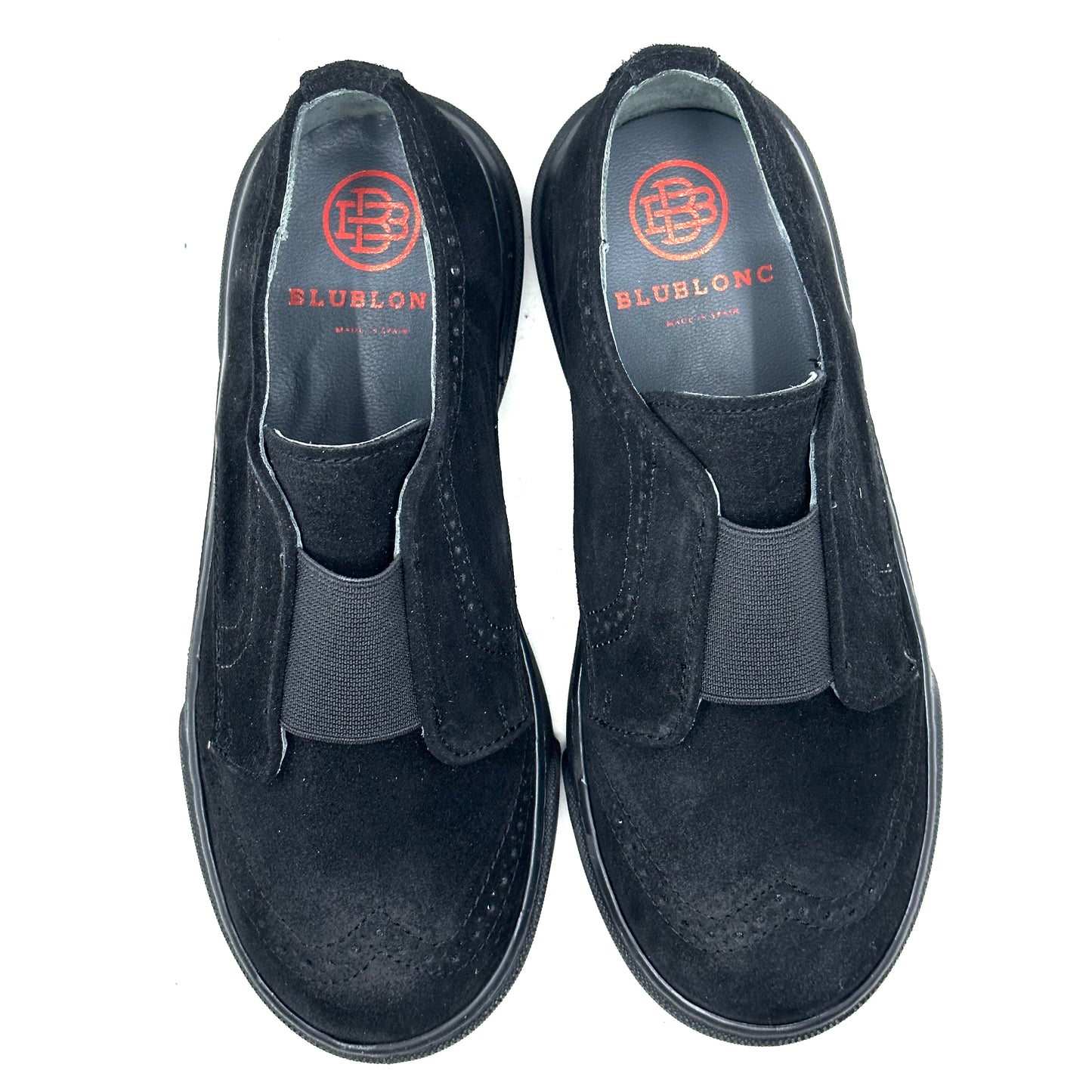 Blublonc Suede Elastic Slip-On Sneaker