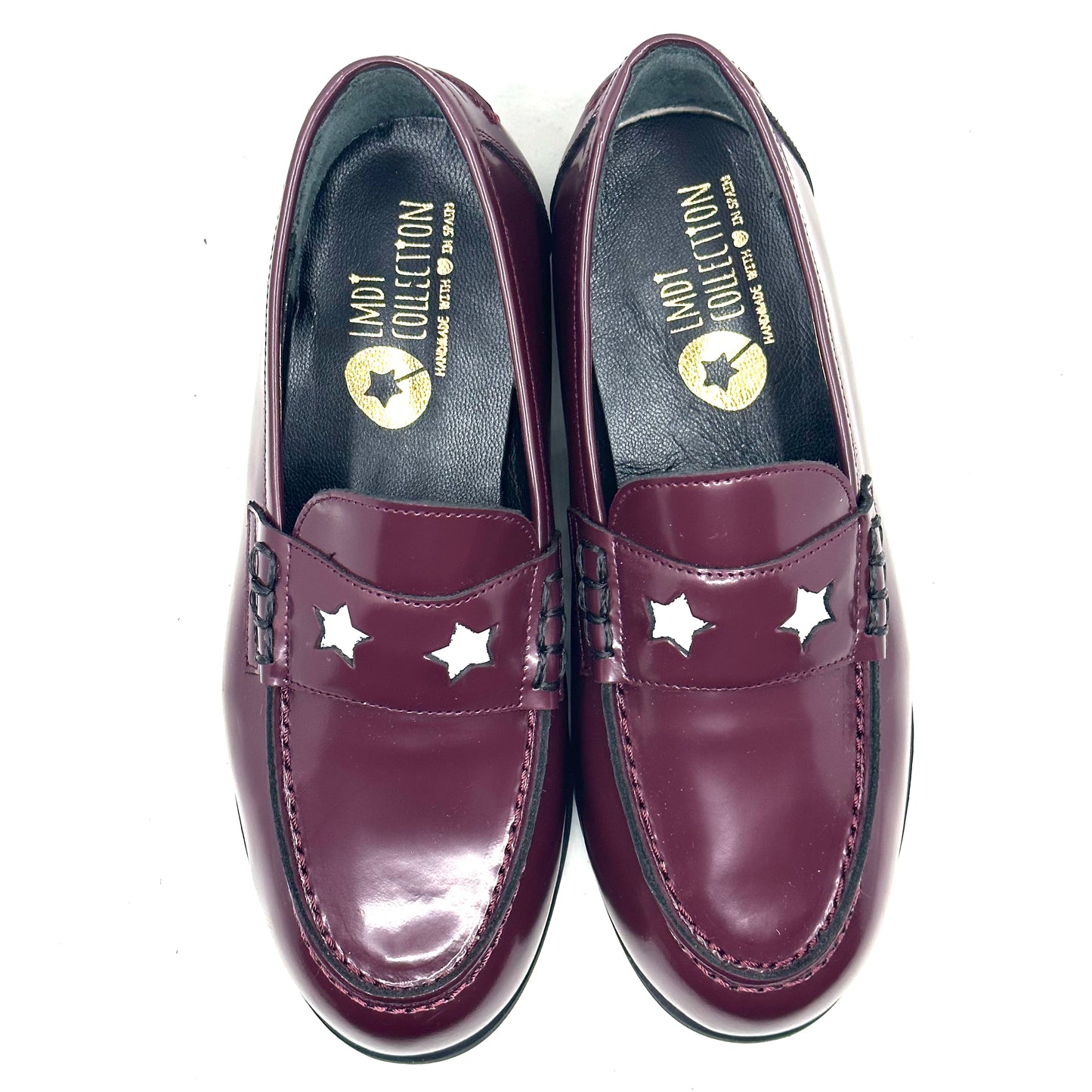 LMDI Burgundy Star Chunky Loafer