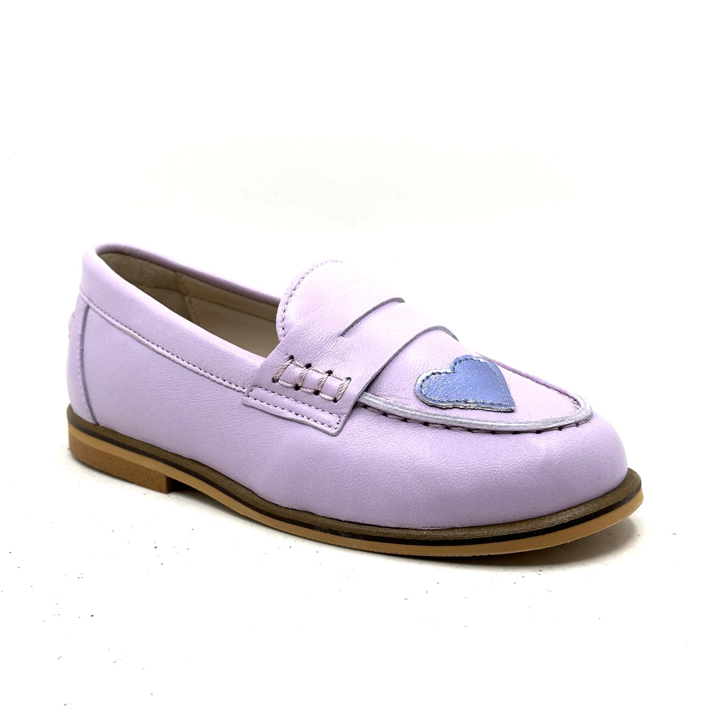 LMDI Navy Heart Purple Loafer