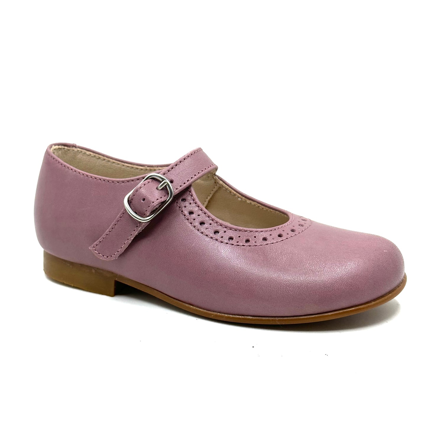 Beberlis Pink Leather Mary Jane