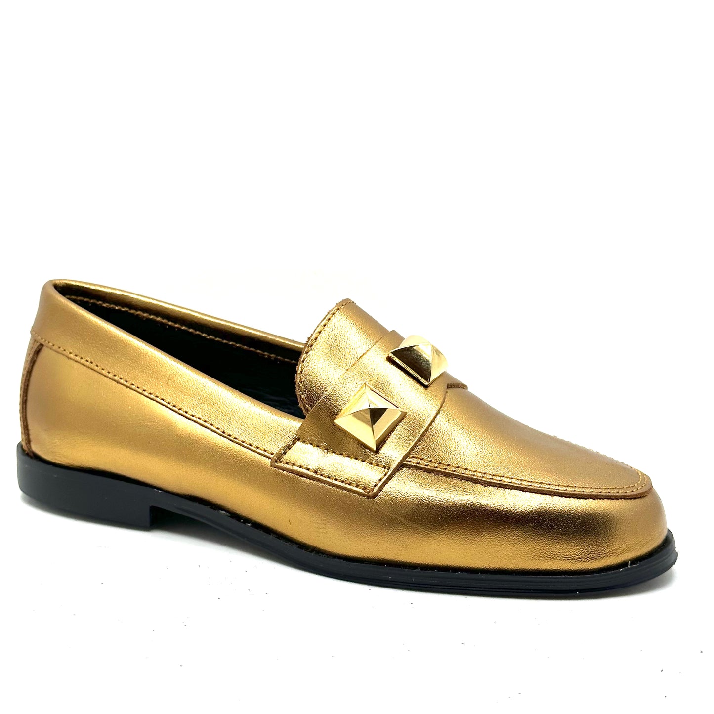 Blublonc Gold Stud Loafer