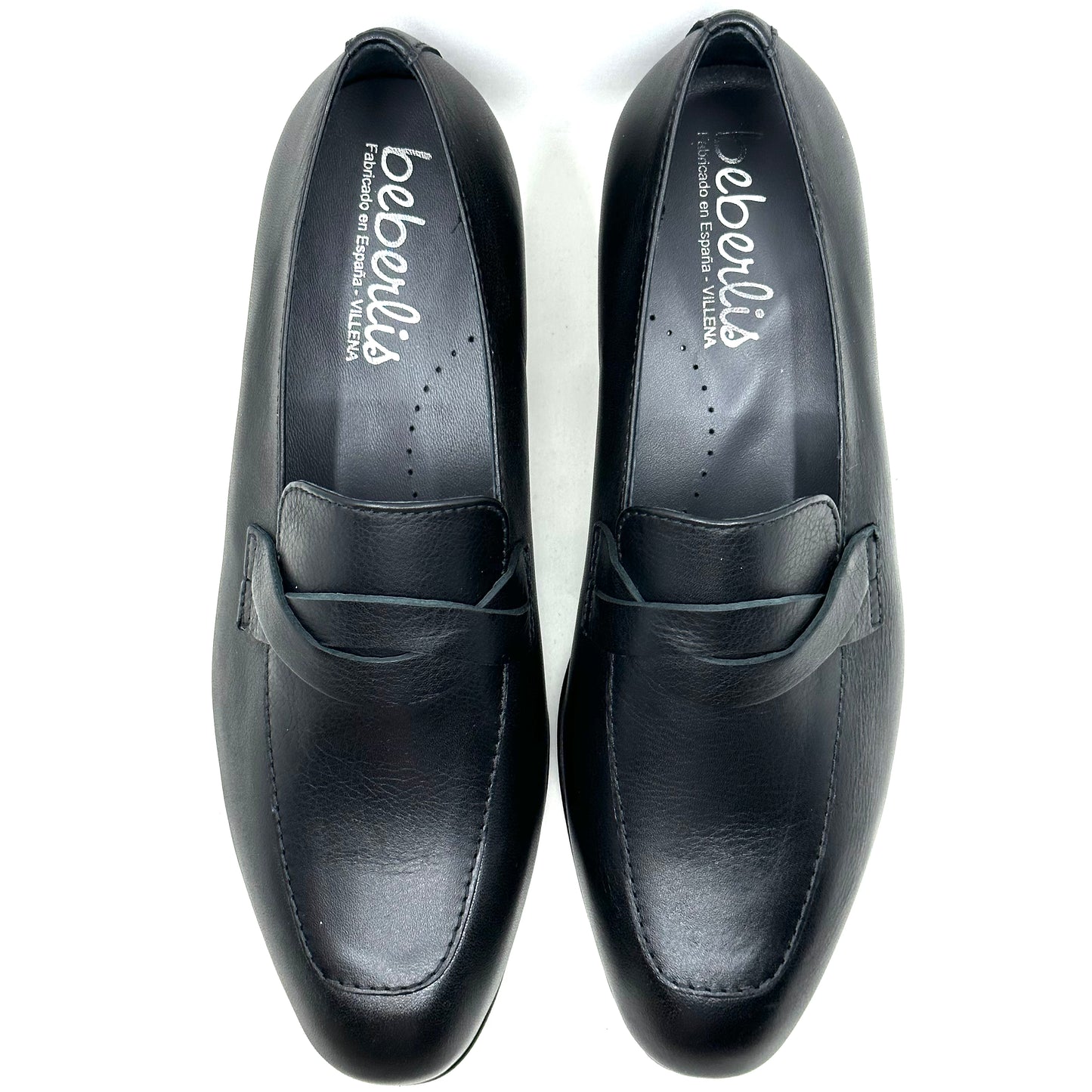 Beberlis Black Leather Twist Dress Shoe
