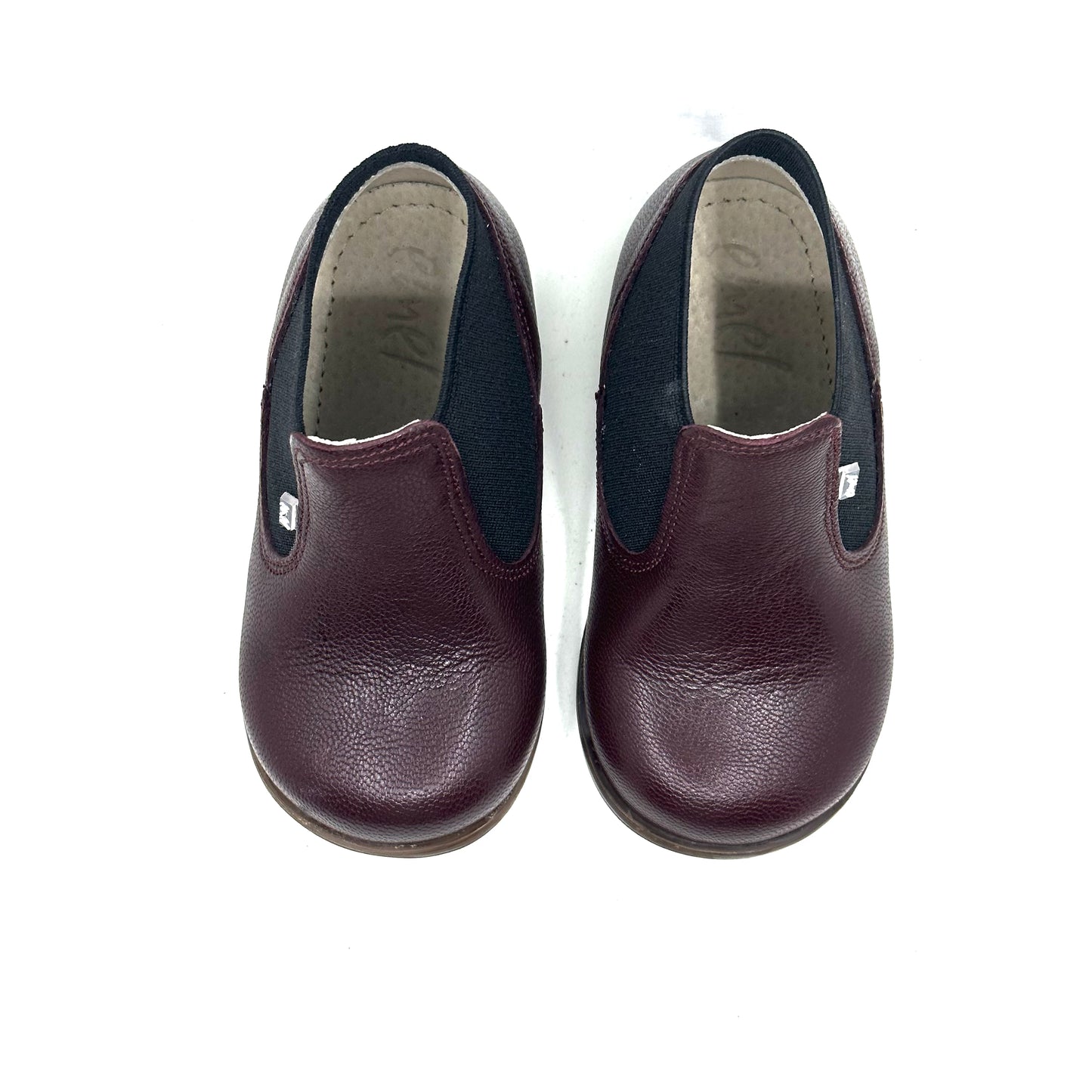 Emel Burgundy Elastic Baby Bootie