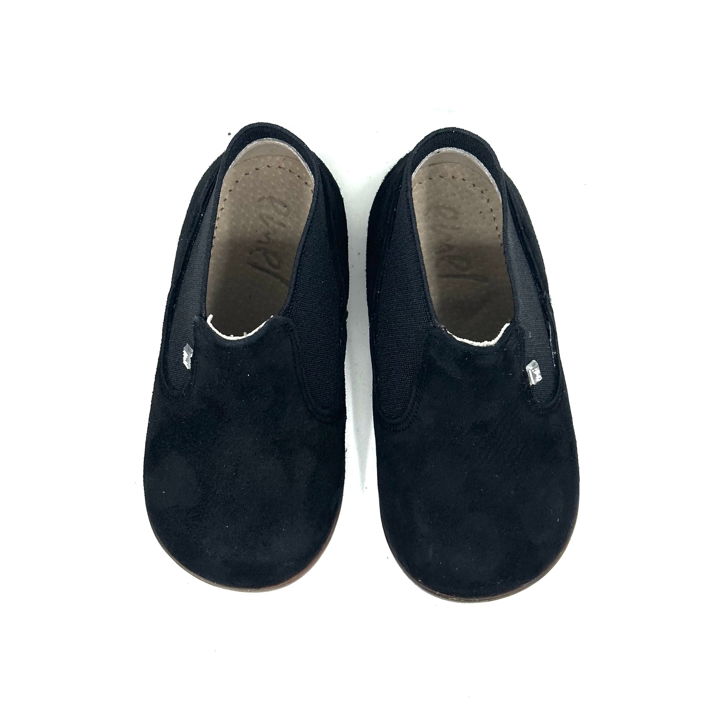 Emel Black Suede Elastic Baby Bootie