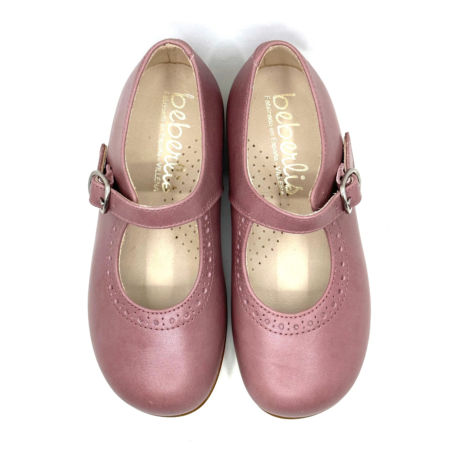 Beberlis Pink Leather Mary Jane