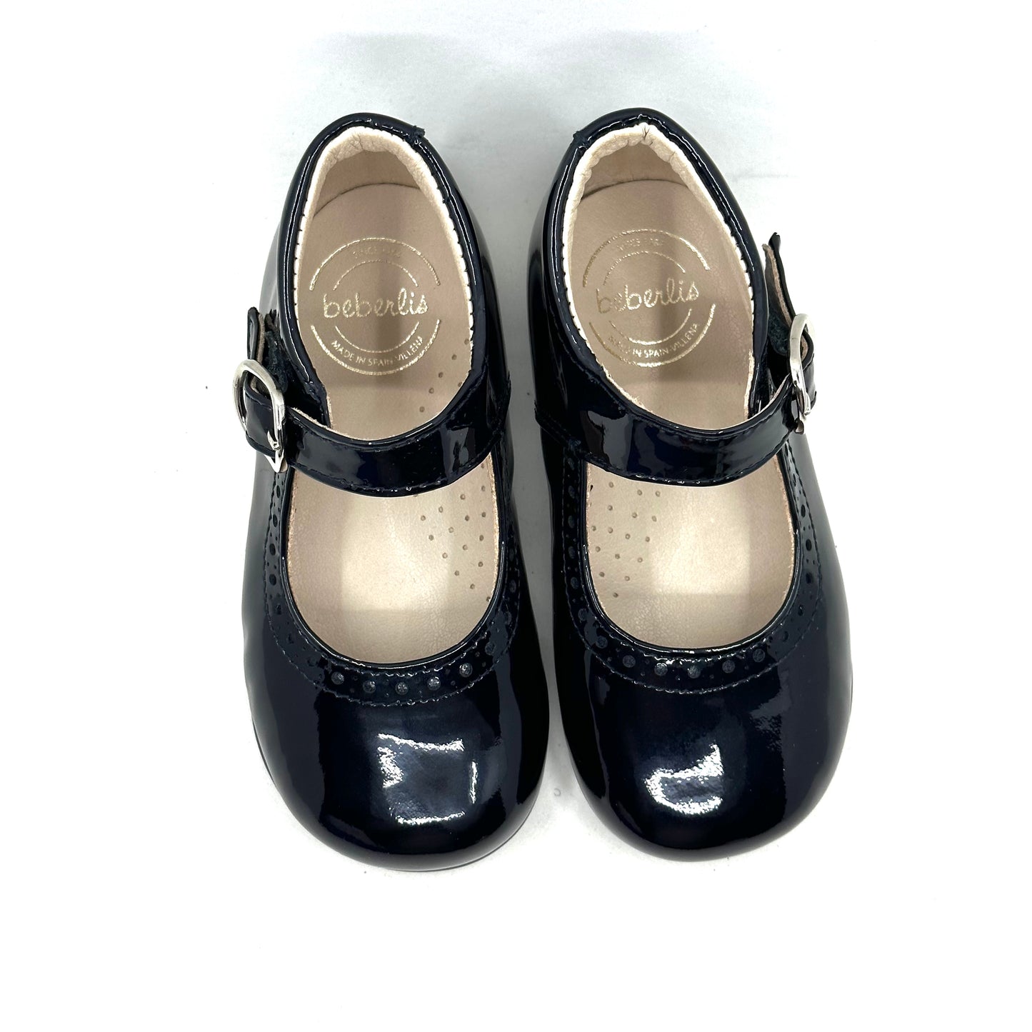 Beberlis Navy Patent Baby Mary Jane