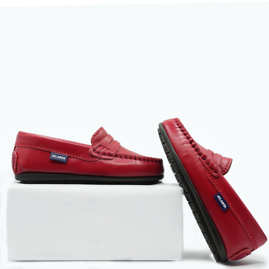 Atlanta Mocassin Red Penny Loafer