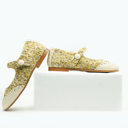 Blublonc Honey Wingtip Mary Jane