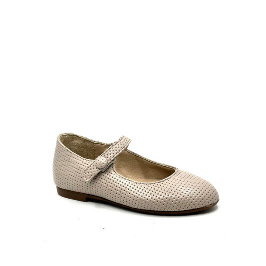 Blublonc Stone Pink Perforated Mary Jane