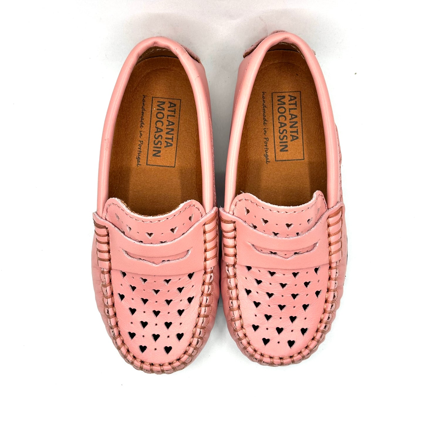 Atlanta Mocassin Perforated Salmon Loafer