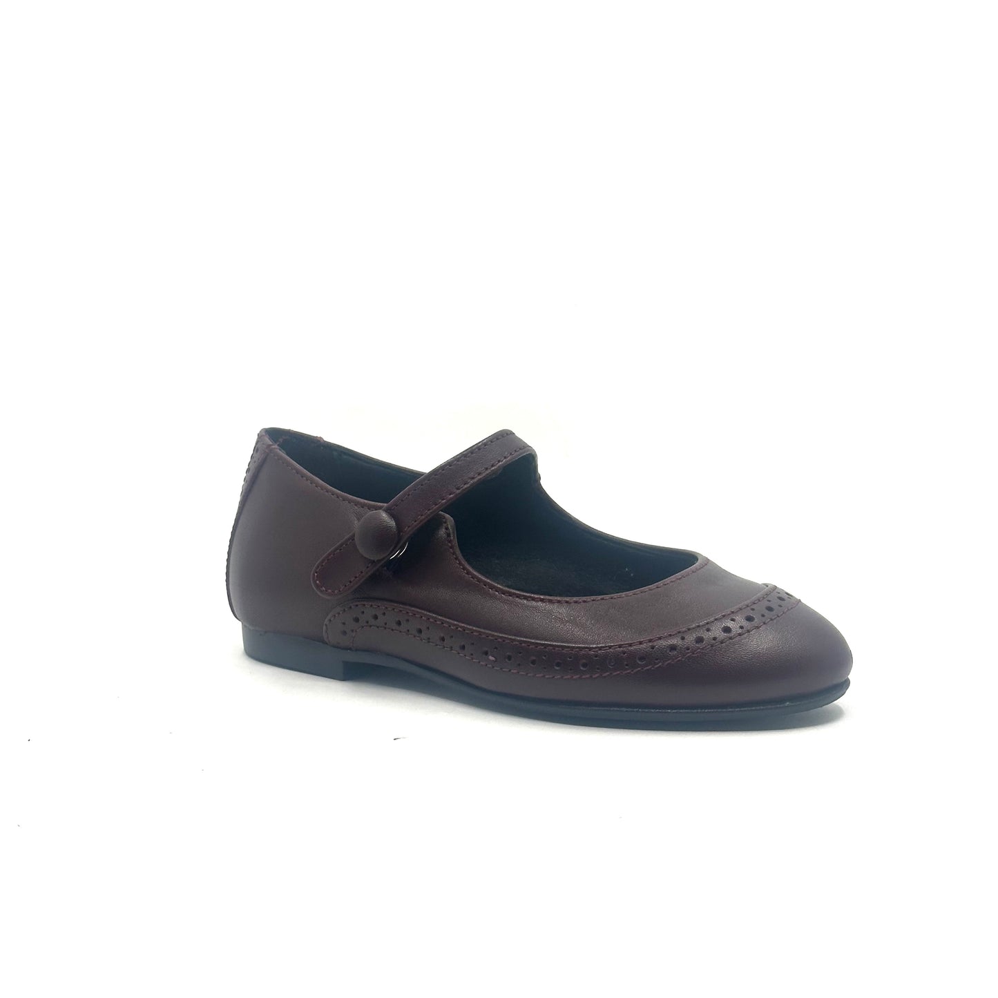 Blublonc Burgundy Leather Mary Jane