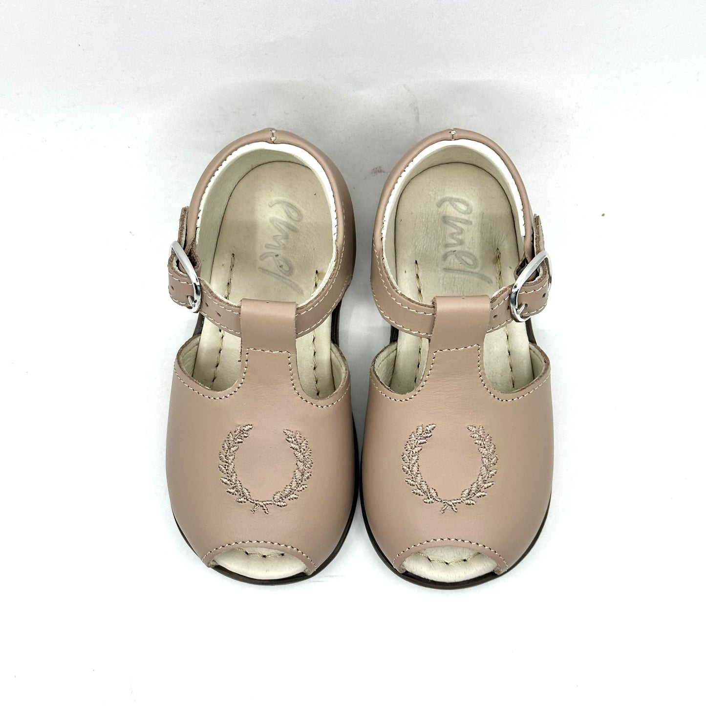 Emel Stone Taupe Open Toe Baby Walker