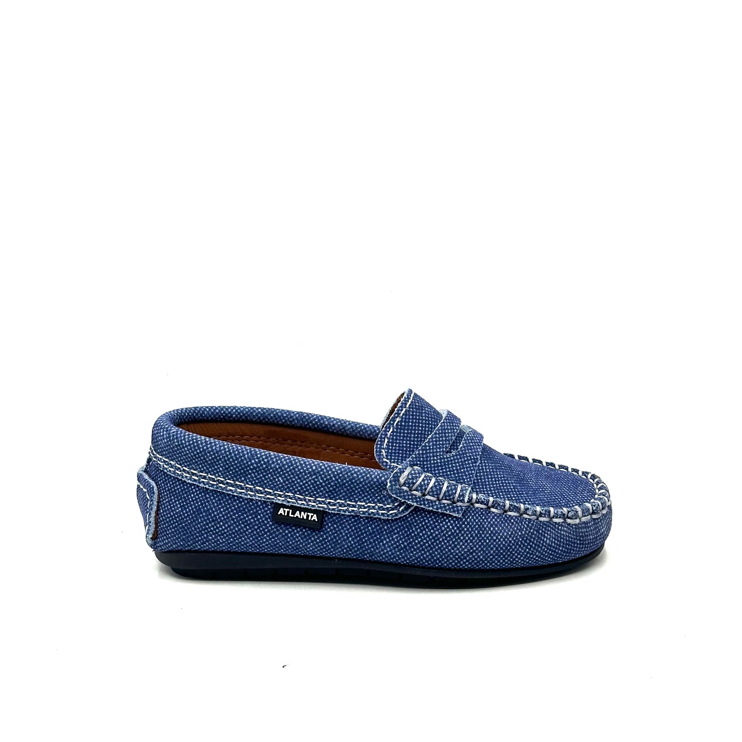 Atlanta Mocassin Blue Denim Loafer